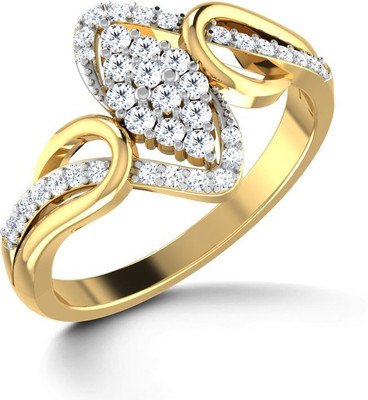 23% OFF on CARATandYOU Gold Diamond 18 K Ring