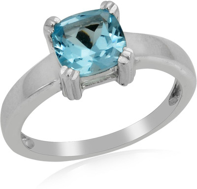 11% OFF on RosesNRibbons Sterling Silver Topaz Rhodium Plated Ring 11% OFF on RosesNRibbons Sterling Silver Topaz Rhodium Plated Ring