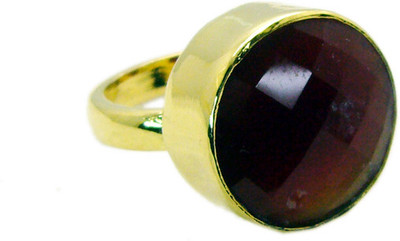 25% OFF on Riyo Prettystar Red Onyx Copper Onyx 18K Yellow Gold Plated Ring