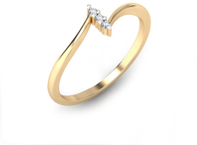 KuberBox Sempiternal Gold Diamond 14 K Ring