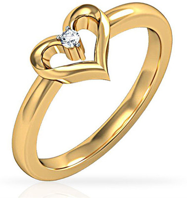 35% OFF on JacknJewel Gold Diamond Yellow Gold Plated 18 K Ring