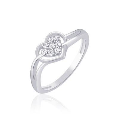 85% OFF on VK Jewels Delight Love Alloy Cubic Zirconia Rhodium Plated Ring