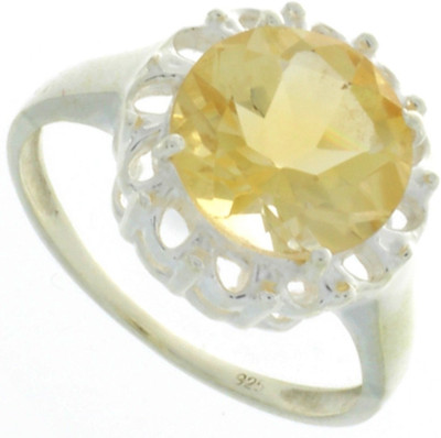 55% OFF on 925 Silver Silver Citrine Sterling Silver Plated Ring 55% OFF on 925 Silver Silver Citrine Sterling Silver Plated Ring