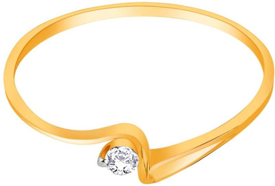 30% OFF on Asmi Gold Diamond 18K Yellow Gold Plated 18 K Ring