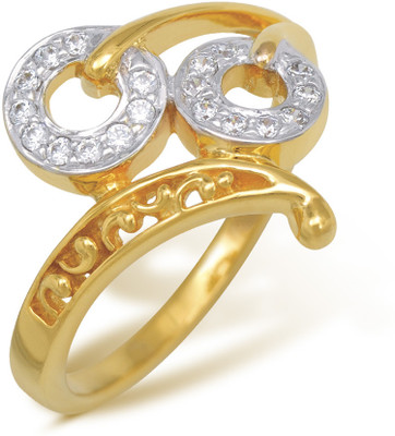 5% OFF on Nishtaa Yellow Gold Cubic Zirconia 22 K Ring