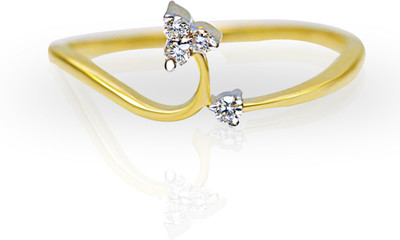 29% OFF on JacknJewel Light Feather Gold 18K Yellow Gold Plated 18 K Ring