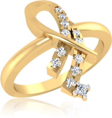 31% OFF on Forevercarat Graceful Silver 14K Yellow Gold Plated Ring