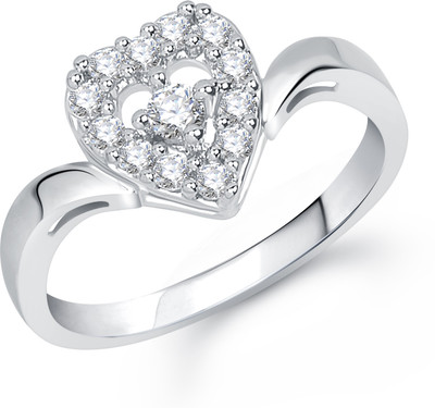 74% OFF on Meenaz Heart Cluster Alloy Ring