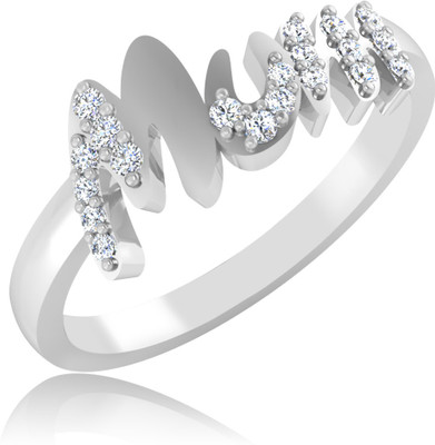 31% OFF on Forevercarat Mum Silver Sterling Silver Plated Ring