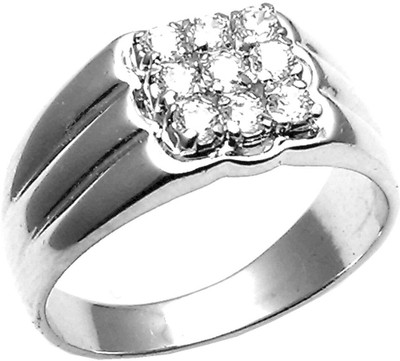10% OFF on Jewel Craft Silver Cubic Zirconia Rhodium Plated Ring