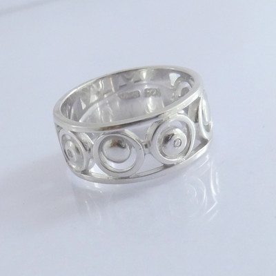 Aaditya Diamonds Sterling Silver Diamond Sterling Silver Plated Ring Aaditya Diamonds Sterling Silver Diamond Sterling Silver Plated Ring