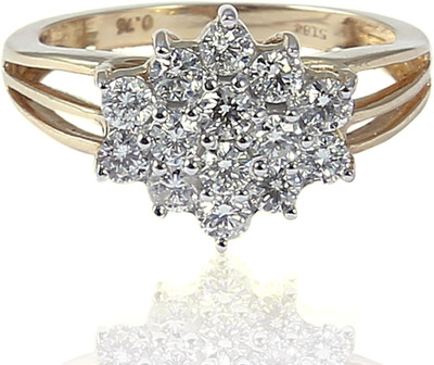 Jisha Gold Diamond 14 K Ring