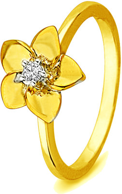 25% OFF on Jpearls Flower Shape Diamond Yellow Gold 18 K Ring 25% OFF on Jpearls Flower Shape Diamond Yellow Gold 18 K Ring