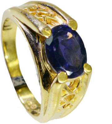 24% OFF on Riyo Handmade Multi Cz Copper Cubic Zirconia 18K Yellow Gold Plated Ring