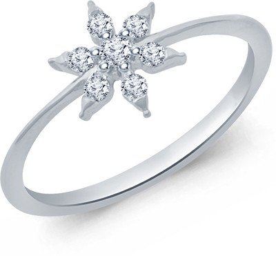 50% OFF on Navvya Sterling Silver Rhodium Plated Ring