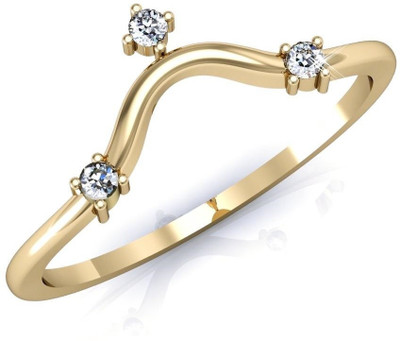 49% OFF on Vachya Gold Rhodium, 14K Yellow Gold Plated 14 K Ring