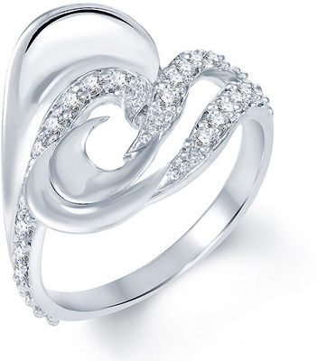76% OFF on Sukkhi Incredible Alloy Cubic Zirconia Rhodium Plated Ring