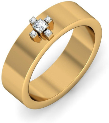 BlueStone The Crocio Band Gold Diamond 18K Yellow Gold Plated 18 K Ring