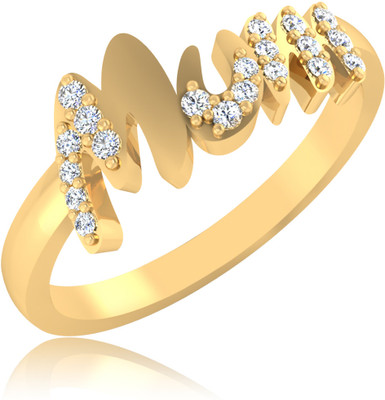 31% OFF on Forevercarat Mum Silver 14K Yellow Gold Plated Ring