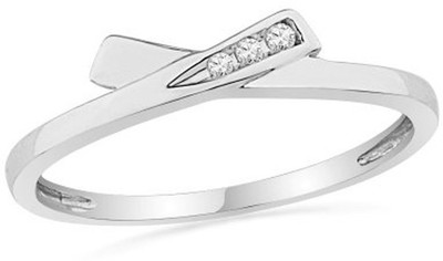 12% OFF on Jpearls Flawless Diamond White Gold 18 K Ring