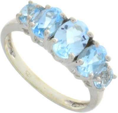55% OFF on 925 Silver Silver Topaz Sterling Silver Plated Ring 55% OFF on 925 Silver Silver Topaz Sterling Silver Plated Ring