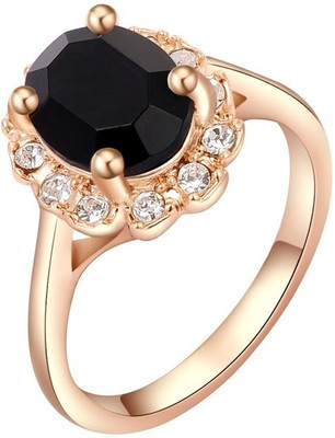 61% OFF on Kaizer Jewelry Alloy Cubic Zirconia 18K Rose Gold Plated Ring