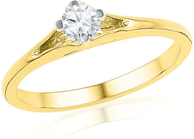 12% OFF on Jpearls Yellow Gold Diamond 18K Yellow Gold Plated 18 K Ring 12% OFF on Jpearls Yellow Gold Diamond 18K Yellow Gold Plated 18 K Ring