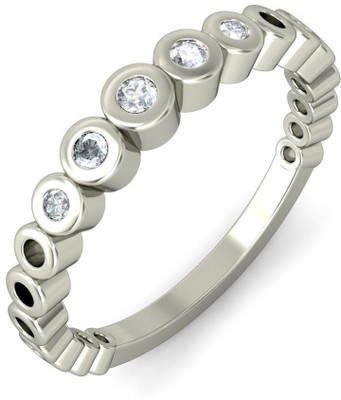 BlueStone The Airell White Gold Diamond 18K White Gold Plated 18 K Ring