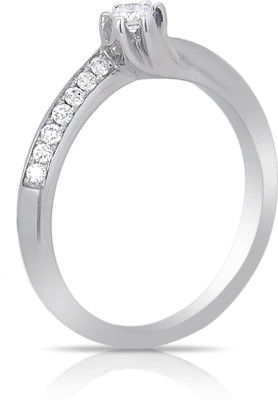 9% OFF on Punjab Jewellers Bella Gold Diamond 14K White Gold Plated 14 K Ring 9% OFF on Punjab Jewellers Bella Gold Diamond 14K White Gold Plated 14 K Ring