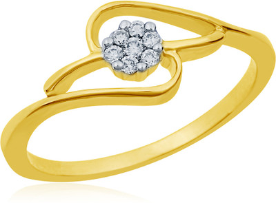 60% OFF on Mirrar Sterling Silver Diamond Rhodium Plated Ring