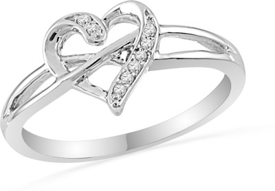 11% OFF on Jpearls White Gold Diamond 18K Yellow Gold Plated 18 K Ring