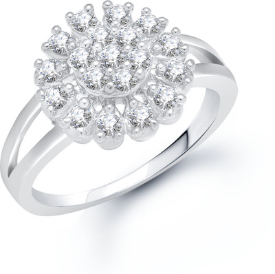 70% OFF on VK Jewels Alloy Rhodium Plated Ring