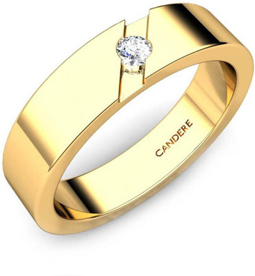 30% OFF on Candere Daisy Yellow Gold Diamond 14 K Ring
