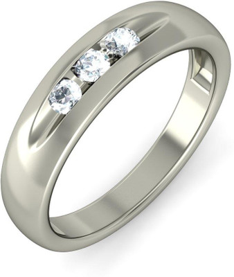 BlueStone The Aphrodite Band White Gold Diamond 18K White Gold Plated 18 K Ring