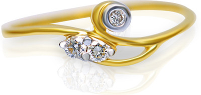 29% OFF on JacknJewel Diamond Nest Gold 18K Yellow Gold Plated 18 K Ring