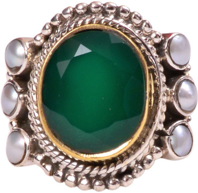 46% OFF on Rubera Silver Onyx Ring