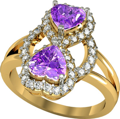 73% OFF on Suvarnadeep Sterling Silver Zircon Yellow Gold Plated Ring 73% OFF on Suvarnadeep Sterling Silver Zircon Yellow Gold Plated Ring