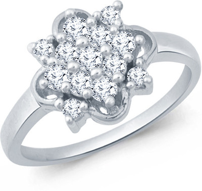 50% OFF on Navvya Sterling Silver Rhodium Plated Ring