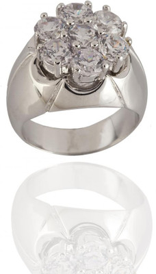65% OFF on Siyora Studded Brass Cubic Zirconia Rhodium Plated Ring 65% OFF on Siyora Studded Brass Cubic Zirconia Rhodium Plated Ring