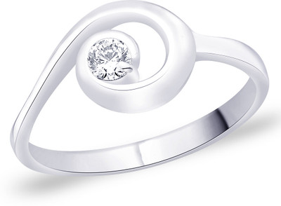 35% OFF on Peora Sterling Silver Rhodium Plated Ring