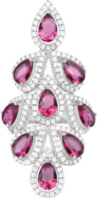 30% OFF on Gemtogems Designer Delight Sterling Silver Ruby Ring 30% OFF on Gemtogems Designer Delight Sterling Silver Ruby Ring