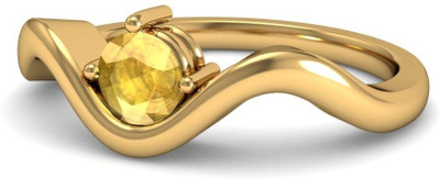 BlueStone The Smiraan Yellow Gold Sapphire 14K Yellow Gold Plated 14 K Ring