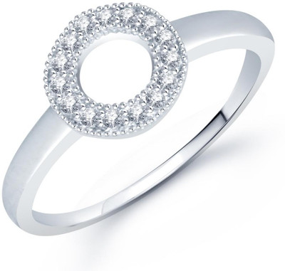 53% OFF on Sukkhi Alloy Cubic Zirconia Rhodium Plated Ring
