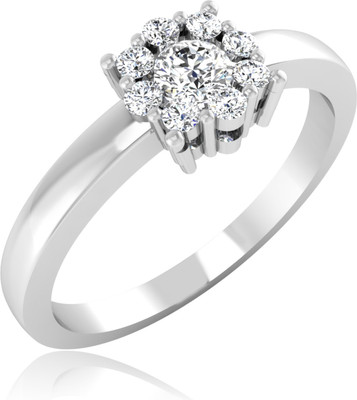 31% OFF on Forevercarat Elegant Silver Diamond Sterling Silver Plated Ring