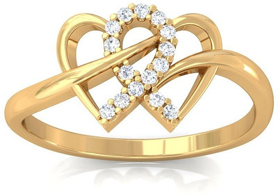 15% OFF on Kreeli Ishika Gold, Yellow Gold Diamond 18 K Ring