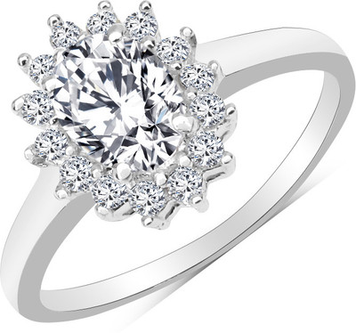 47% OFF on BridalMe Sterling Silver Cubic Zirconia Rhodium Plated Ring 47% OFF on BridalMe Sterling Silver Cubic Zirconia Rhodium Plated Ring