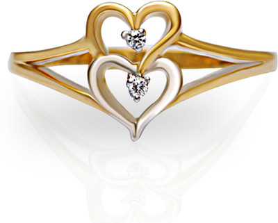 30% OFF on JacknJewel Two Hearts Gold 18K Yellow Gold Plated 18 K Ring