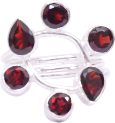 42% OFF on Rubera Silver Garnet Ring