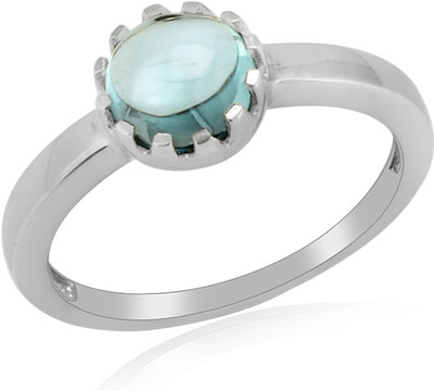 68% OFF on RosesNRibbons Dazzling Bauble Sterling Silver Topaz Rhodium Plated Ring