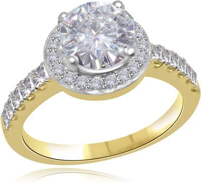 Fiona Moissanite Lovely ring Gold Moissanite 18K Yellow Gold Plated 18 K Ring